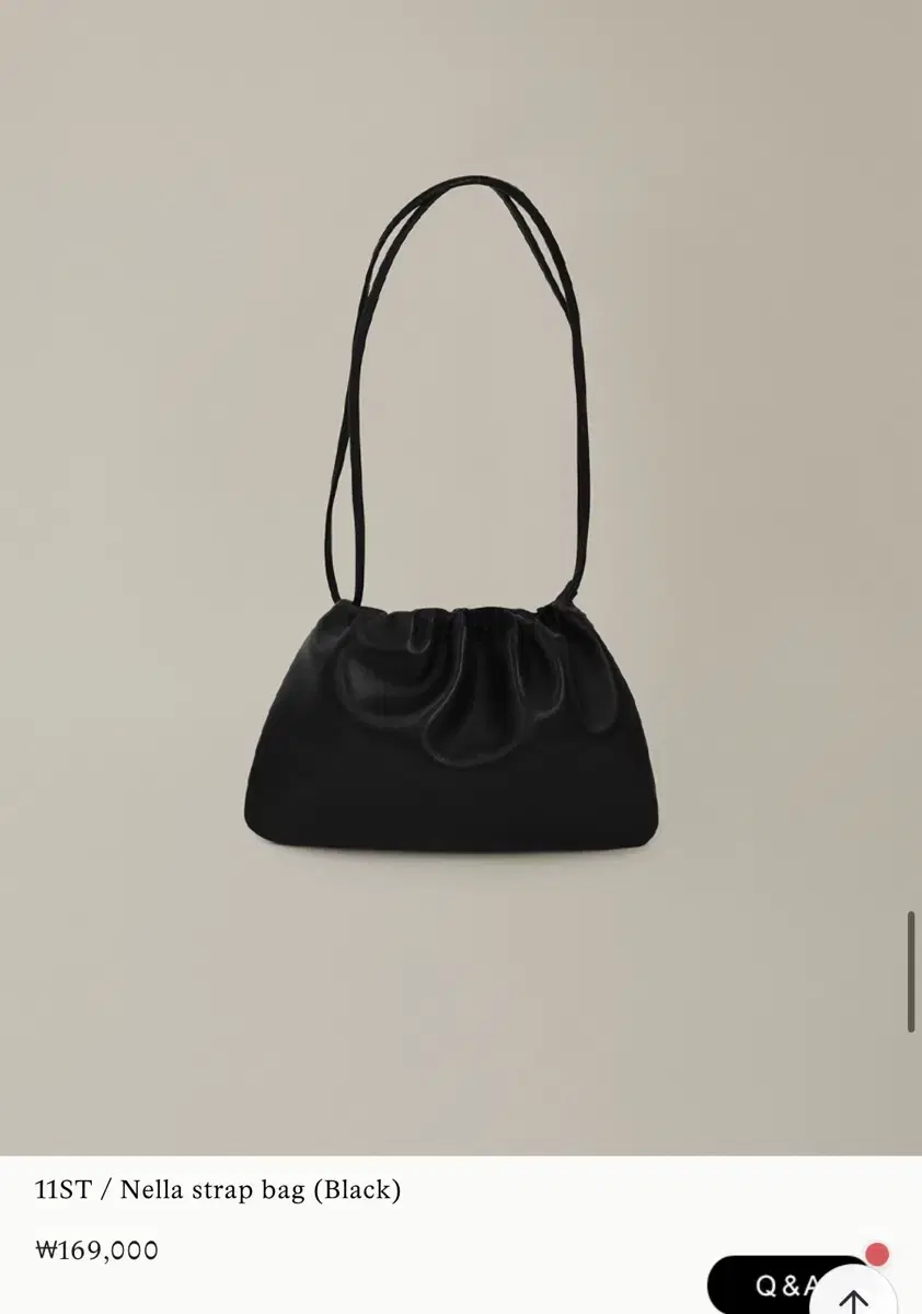 Nella strap bag (Black) 낫띵리튼 가방